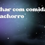Sonhar com comida de cachorro