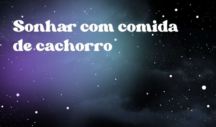 Sonhar com comida de cachorro