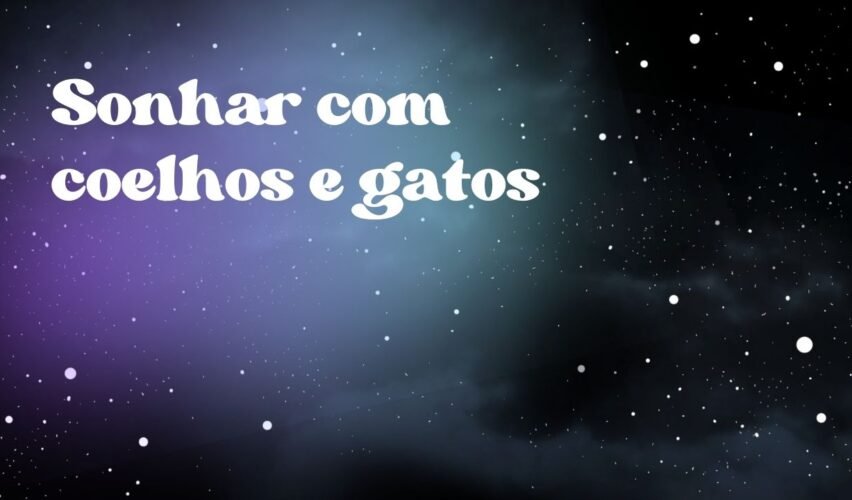 Sonhar com coelhos e gatos