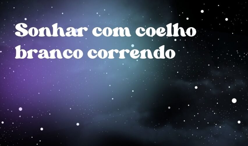Sonhar com coelho branco correndo