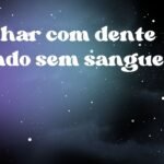 Sonhar com dente caindo sem sangue