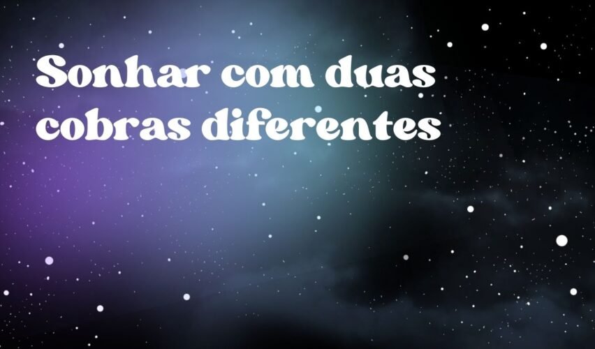 Sonhar com duas cobras diferentes