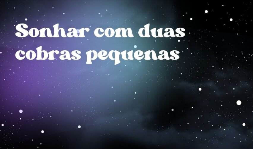 Sonhar com duas cobras pequenas