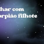 Sonhar com escorpião filhote