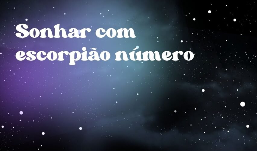 Sonhar com escorpião número