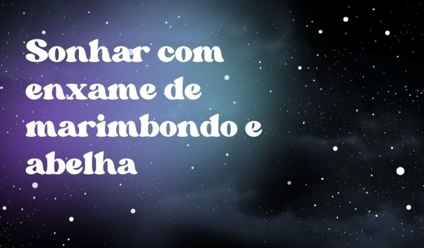 Sonhar com enxame de marimbondo e abelha