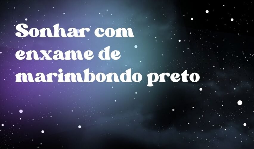 Sonhar com enxame de marimbondo preto