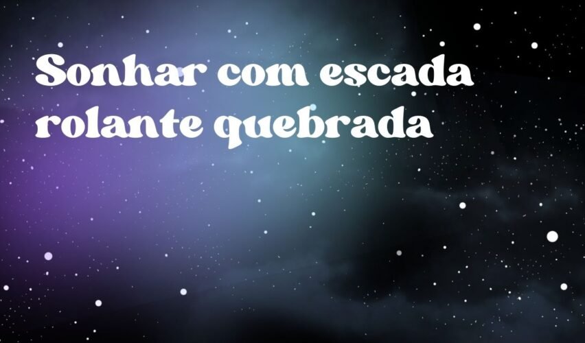 Sonhar com escada rolante quebrada